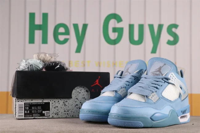 Ow X AJ 4 Retro Sp Sky Blue