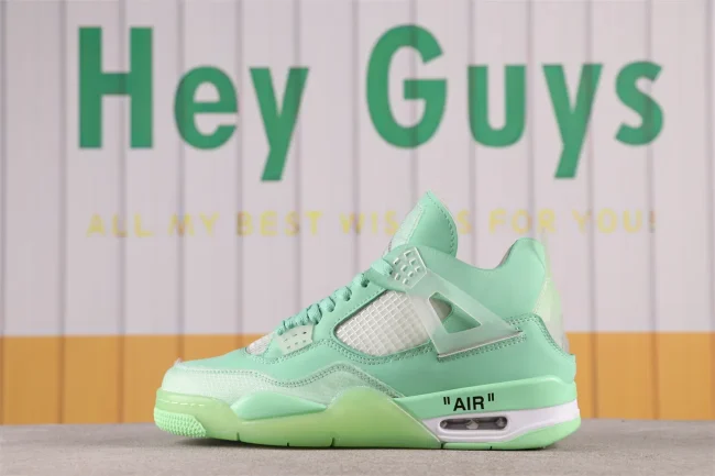 Ow X AJ 4 Retro Sp Fluorescent Green