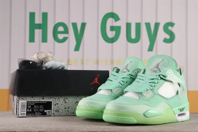 Ow X AJ 4 Retro Sp Fluorescent Green