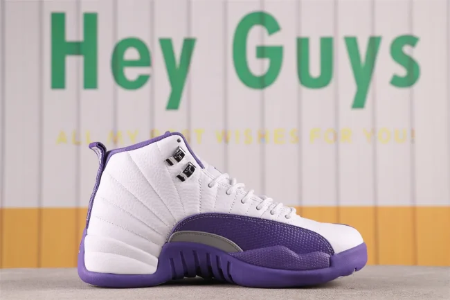 AJ 12 Retro White Purple