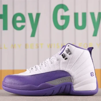 AJ 12 Retro White Purple