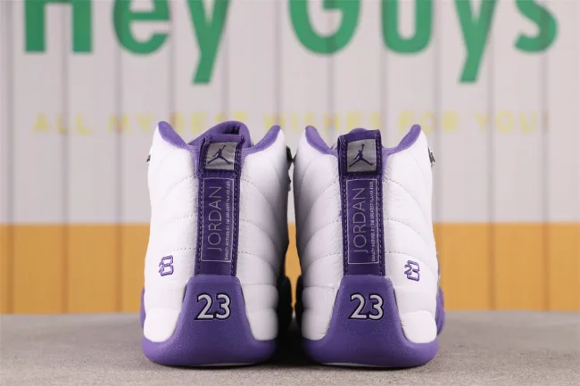 AJ 12 Retro White Purple