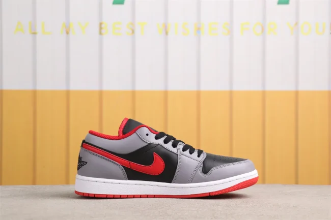 AJ 1 Low Cement Fire Red