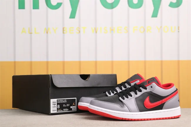 AJ 1 Low Cement Fire Red