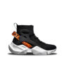 High-Top Knit Sneakers Black Orange UGNBR-21