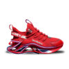 Men's Blade Hollow Sole Running Sneakers SportFashion Red UGNBR-77