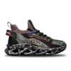 Running Shoes Black Multi-Color 3010-B
