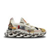 Men's Graffiti Blade Sole Sneakers Cream Beige / Marble Camo UGNBR   99