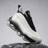 Men's Air Cushion Basketball Shoes White / Black UGNBR - 58